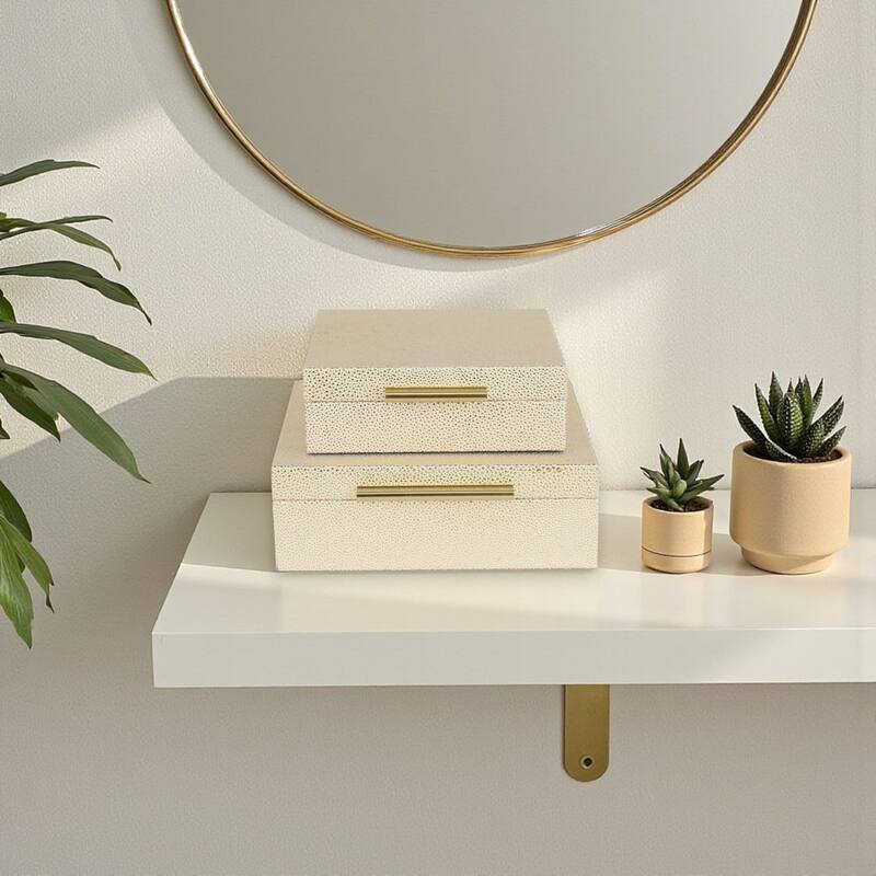 Lusan Black Vinyl Decorative Box Set