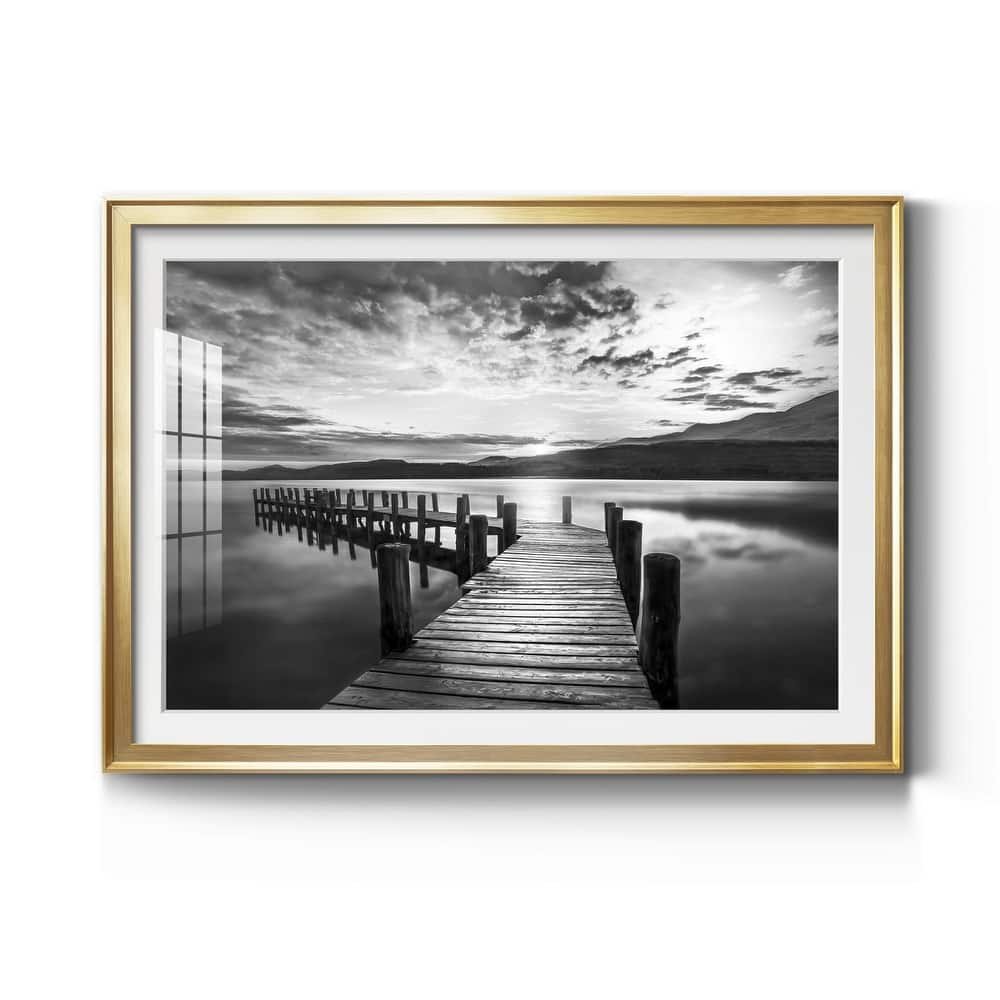 Evening Dock Premium Framed Print - Ready to Hang