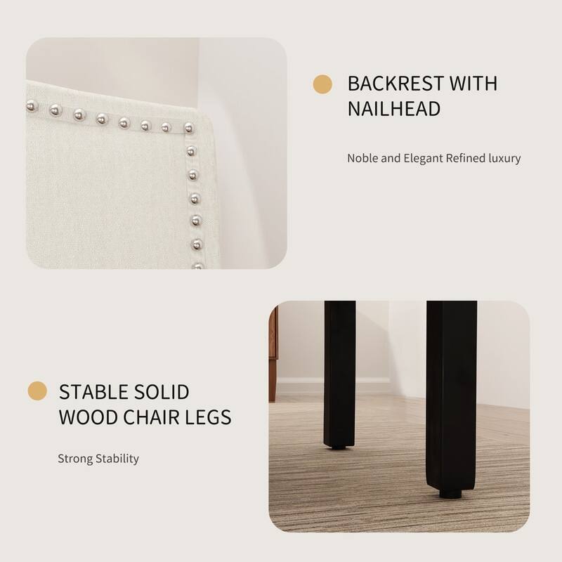 Dining Chairs With Upholstered Fabric (Set of 4)
