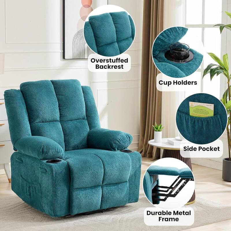 150°Adjustable Lay Flat Power Lift Recliner Sofa Chair for Elderly, Living Room