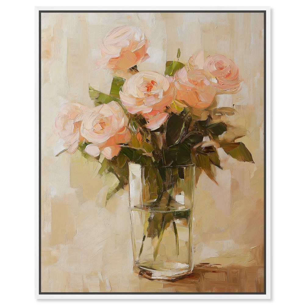Soft Pink Blooms Canvas by Art Remedy