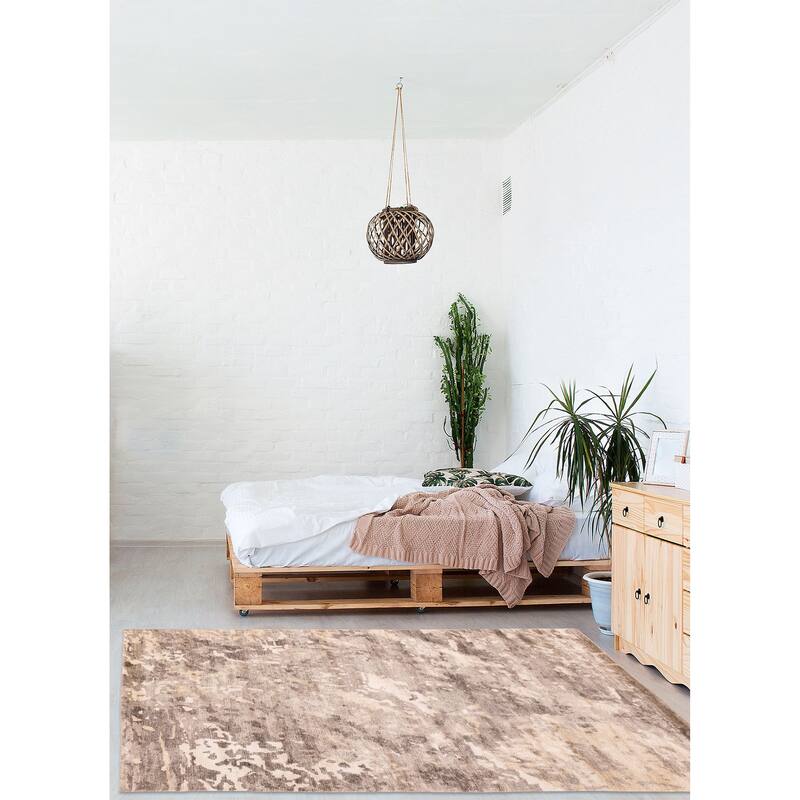 ECARPETGALLERY Hand-knotted Legacy Grey Silk Rug - 5'7 x 7'11