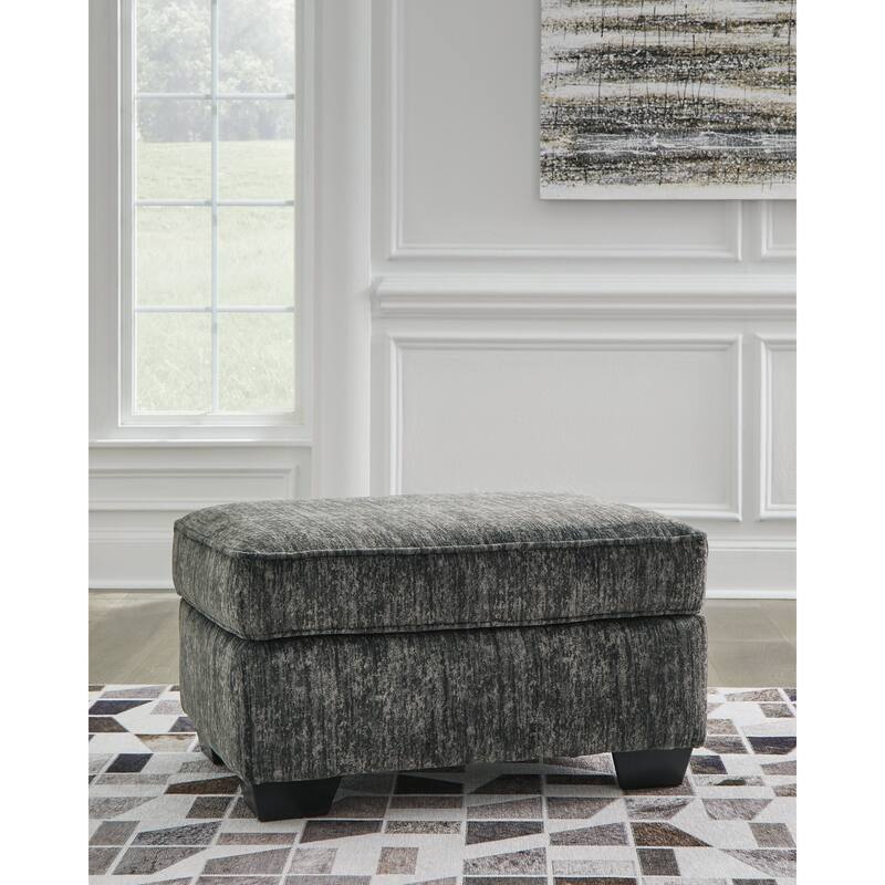 Signature Design by Ashley Lonoke Ottoman - Gunmetal