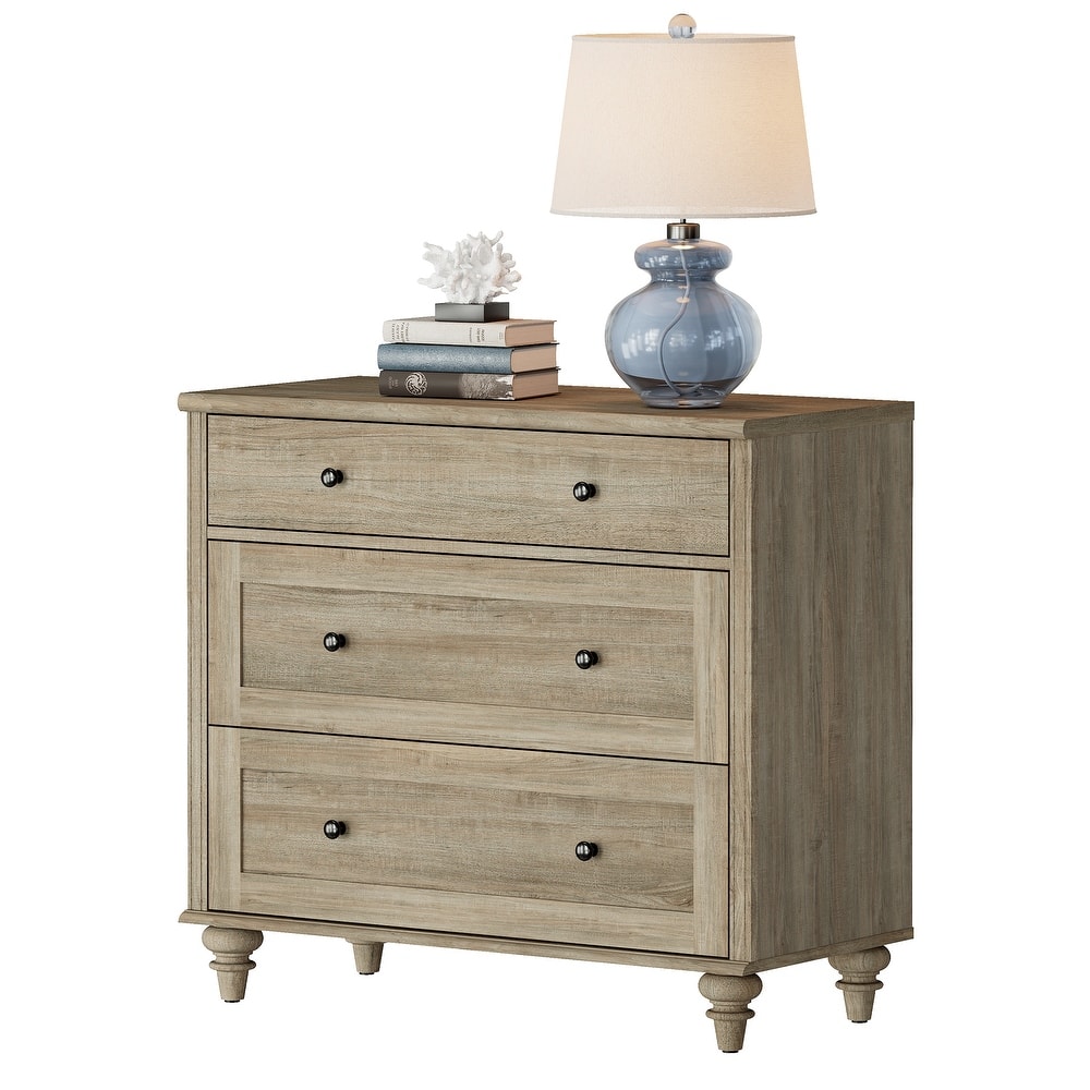 Dresser for Bedroom with 3 Drawer, Accent Kids Dresser Storage Cabinet