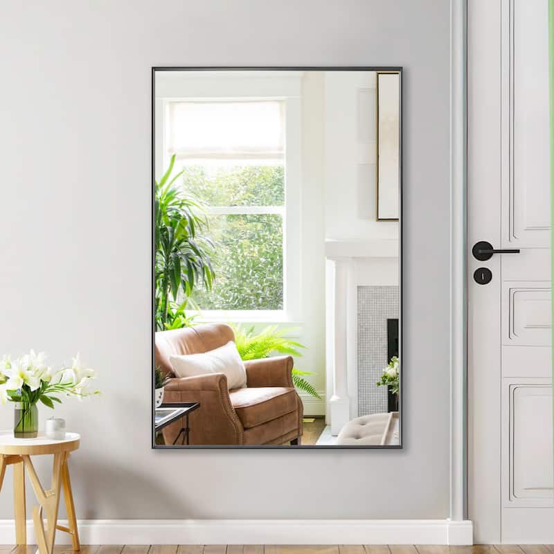 Metal Framed Rectangle Bathroom Vanity Mirror Wall Mirror