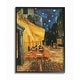preview thumbnail 1 of 9, Stupell Café Terrace at Night Traditional Van Gogh Painting Framed Wall Art - Multi-Color