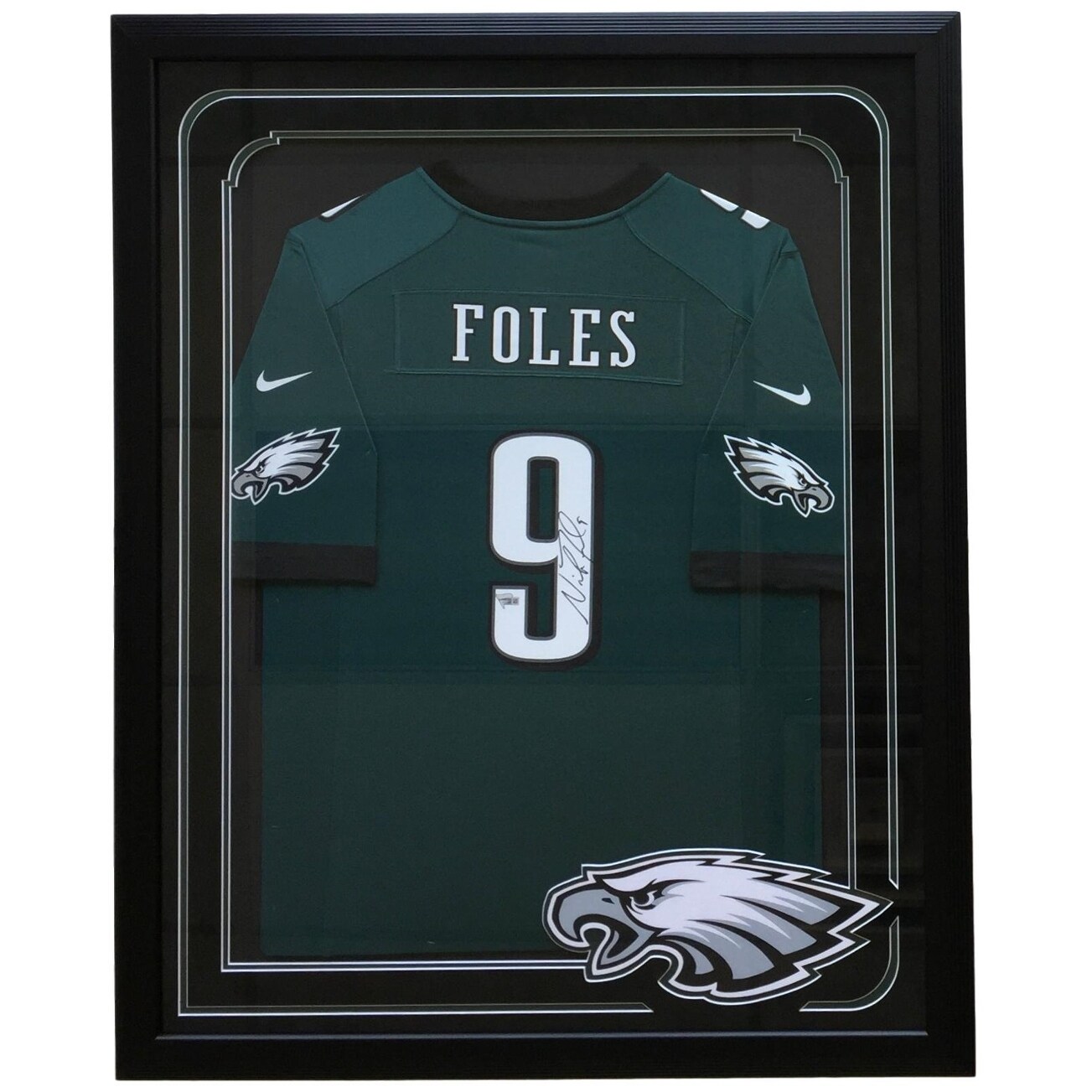 nick foles autographed eagles jersey