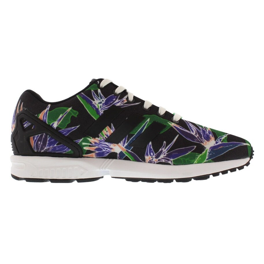 adidas men's zx flux floral-white/blue