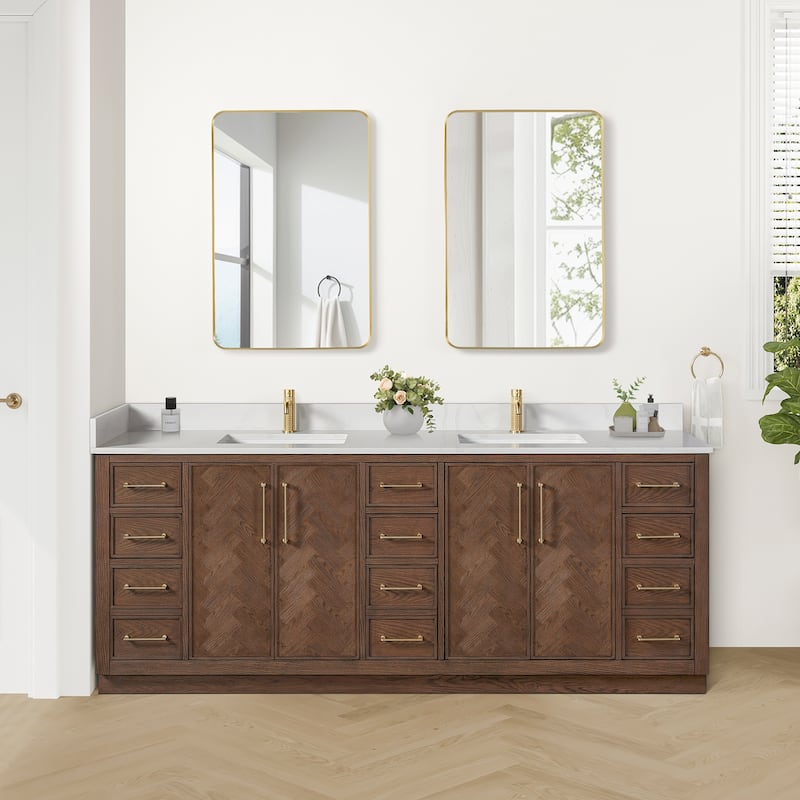 Jakarta Bath Vanity with Quartz Stone Top without Mirror