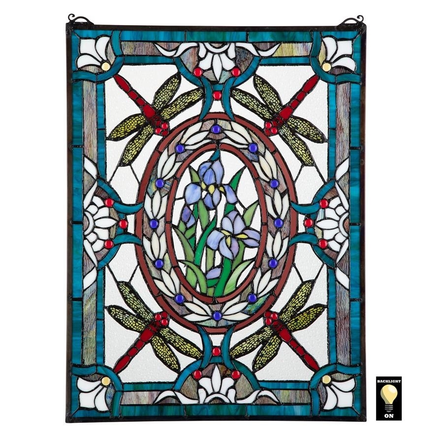 Free Stained Glass Patterns - Garden Pond Dragonfly Pattern by