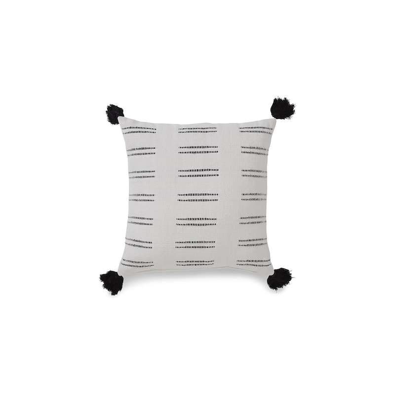 Signature Design by Ashley Mudderly White/Black Pillow (Set of 4)