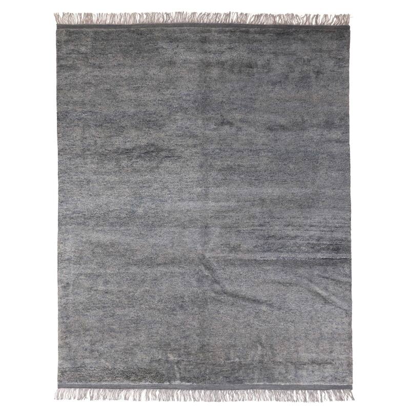 ECARPETGALLERY Hand-knotted Pak Finest Gabbeh Denim Blue Wool Rug - 8'6 x 10'3