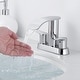 preview thumbnail 2 of 6, WOWOW 4 in. Centerset Double Handle Waterfall Bathroom Sink Faucet