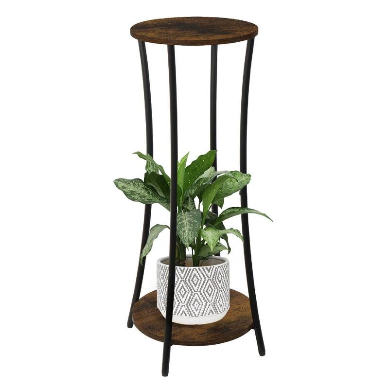 Plant Stand Indoor - 10.23 x 10.23 x 29.9 inches - Brown
