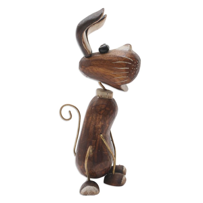 Novica Handmade My Best Friend Wood Statuette