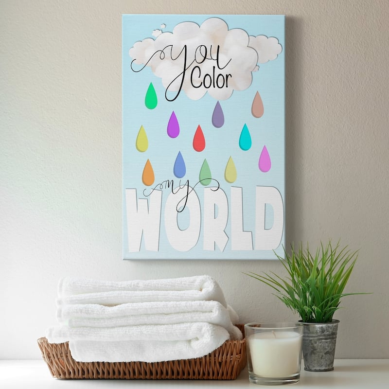 Color My World Premium Gallery Wrapped Canvas - Ready to Hang