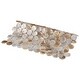 preview thumbnail 5 of 7, Merola Tile Conchella Penny Natural 11.25" x 11.63" Natural Seashell Mosaic Tile