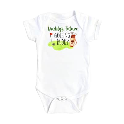 Golf Future Buddy - Baby Boy Girl Clothes Infant Bodysuit Funny Cute Newborn