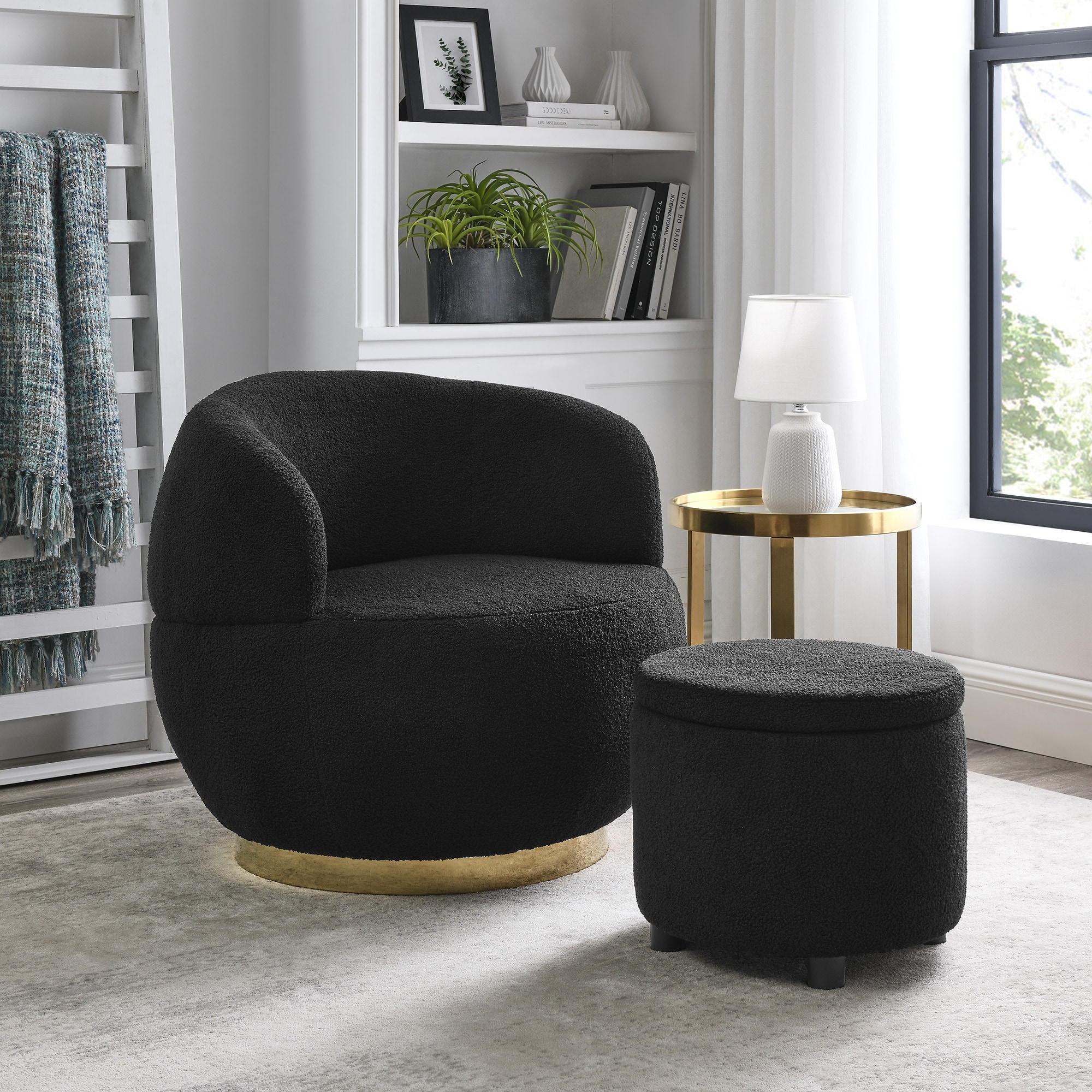 Fabric shop barrel chair