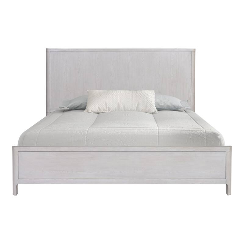 Furniture of America Rensite Modern 3-Piece Oak Solid Wood Panel Bedroom Set