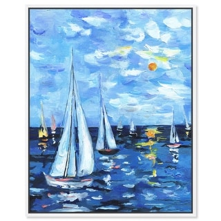 Night Walk Canvas Coastal Wall Art by Art Remedy