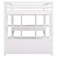 preview thumbnail 31 of 32, Multifunctional Loft Bed Full Size Loft Bed Solid with Built-in Desk and Two Drawers,Storage Shelves,Guardrail