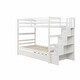 preview thumbnail 12 of 21, Twin over Twin Bunk Beds with Stairway Storage
