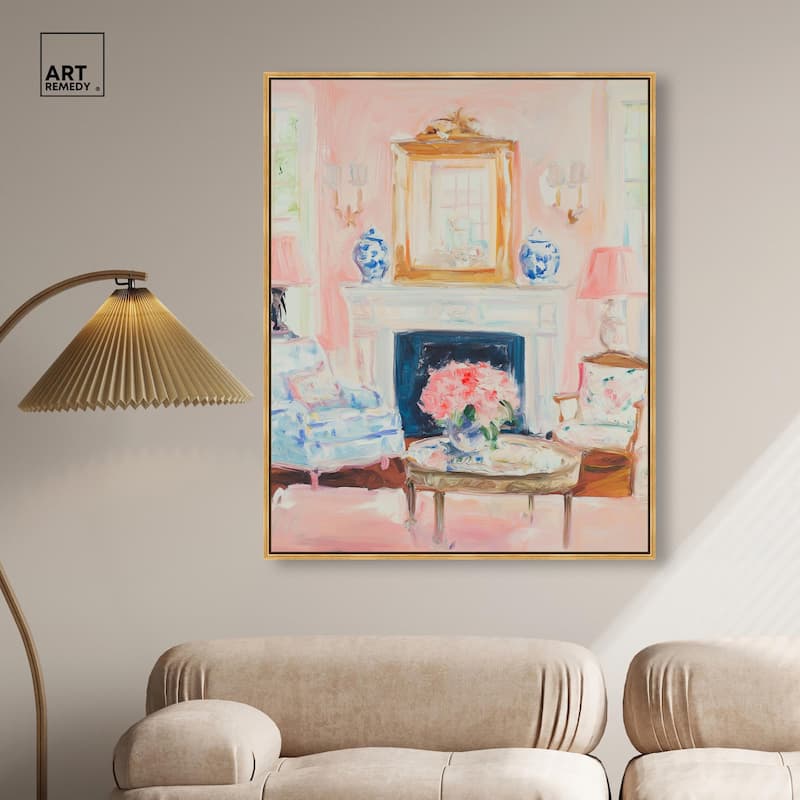 Softly Painted Space Canvas by Art Remedy