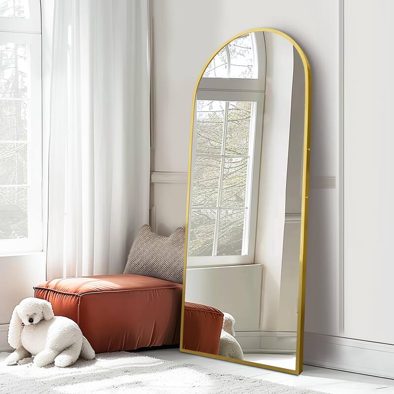 Aluminum Alloy Fine Edge Right Angle Full Length Mirror