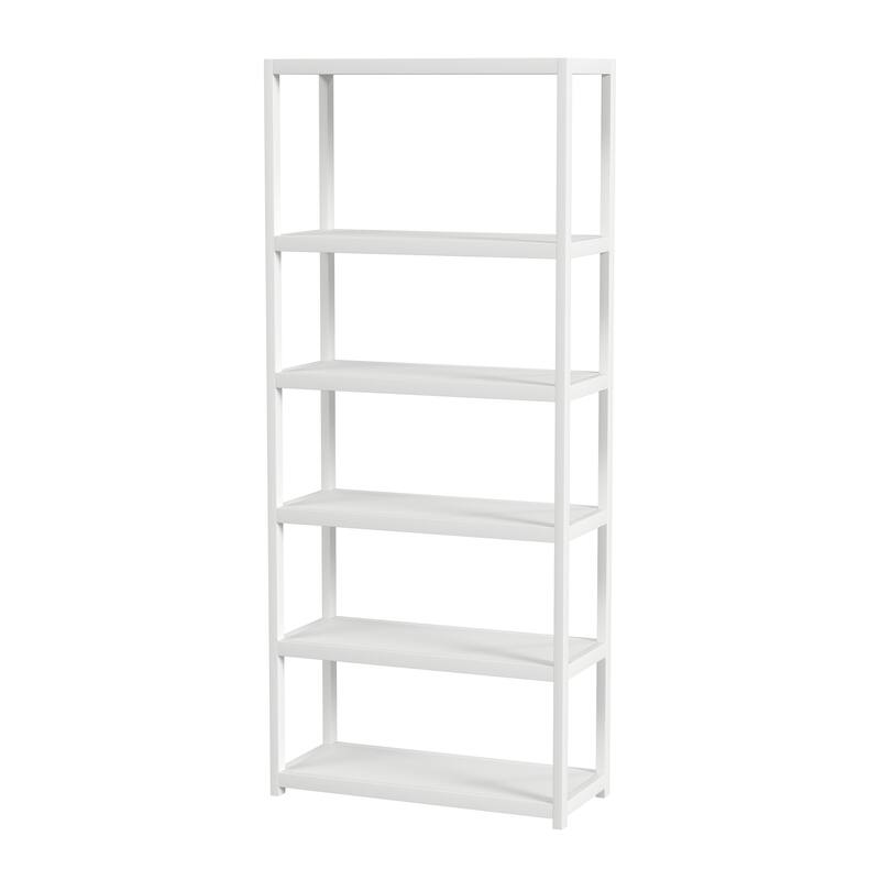 Lark 5 Tier 30"W x 75"H Wood Etagere Bookcase