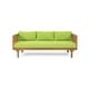 preview thumbnail 3 of 29, Claremont Outdoor 3-seat Acacia Wood Daybed by Christopher Knight Home
