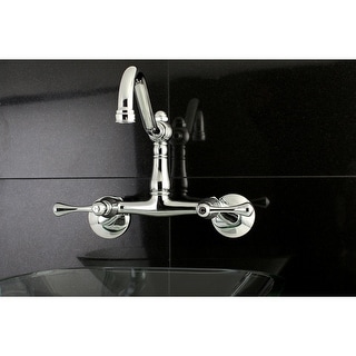 Vintage 6 in. Adjustable Center Wall Mount Kitchen Faucet
