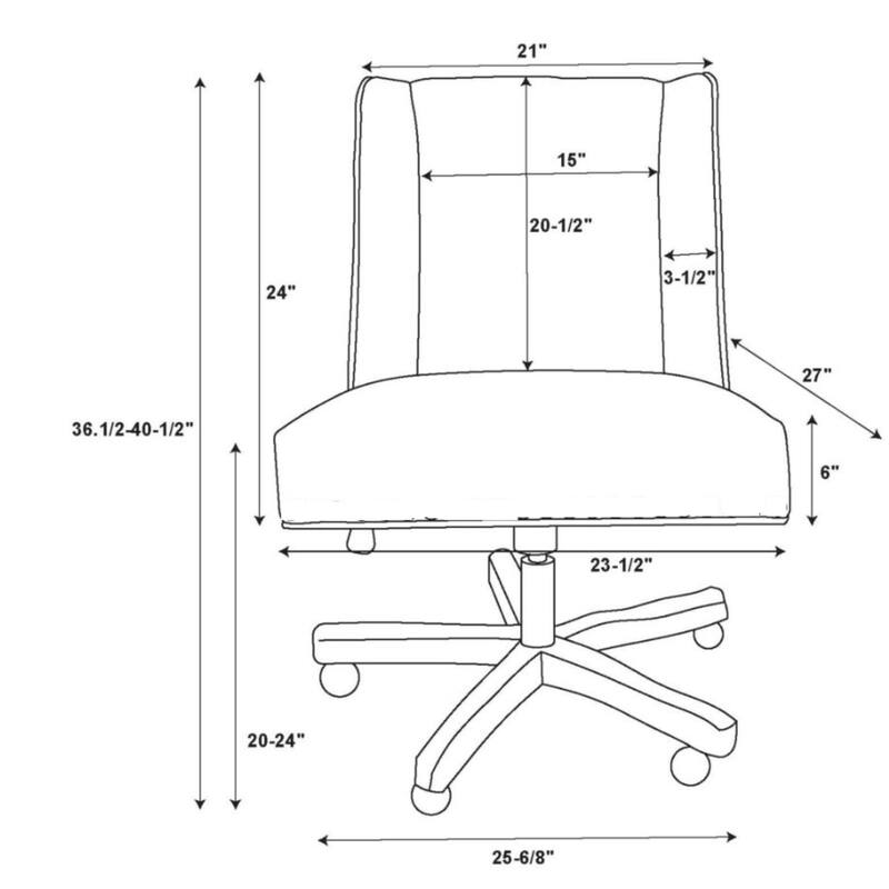 Glasses Printed Adjustable Office Chair - 41.5" - White and Blue