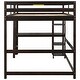 preview thumbnail 37 of 91, Modern Solid Wood Loft Bed with Built-in Desk, Safety Ladder