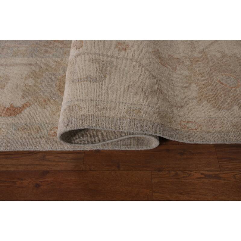 Oushak Vegetable Dye Area Rug Handmade Wool Carpet - 8'3"x 10'2"