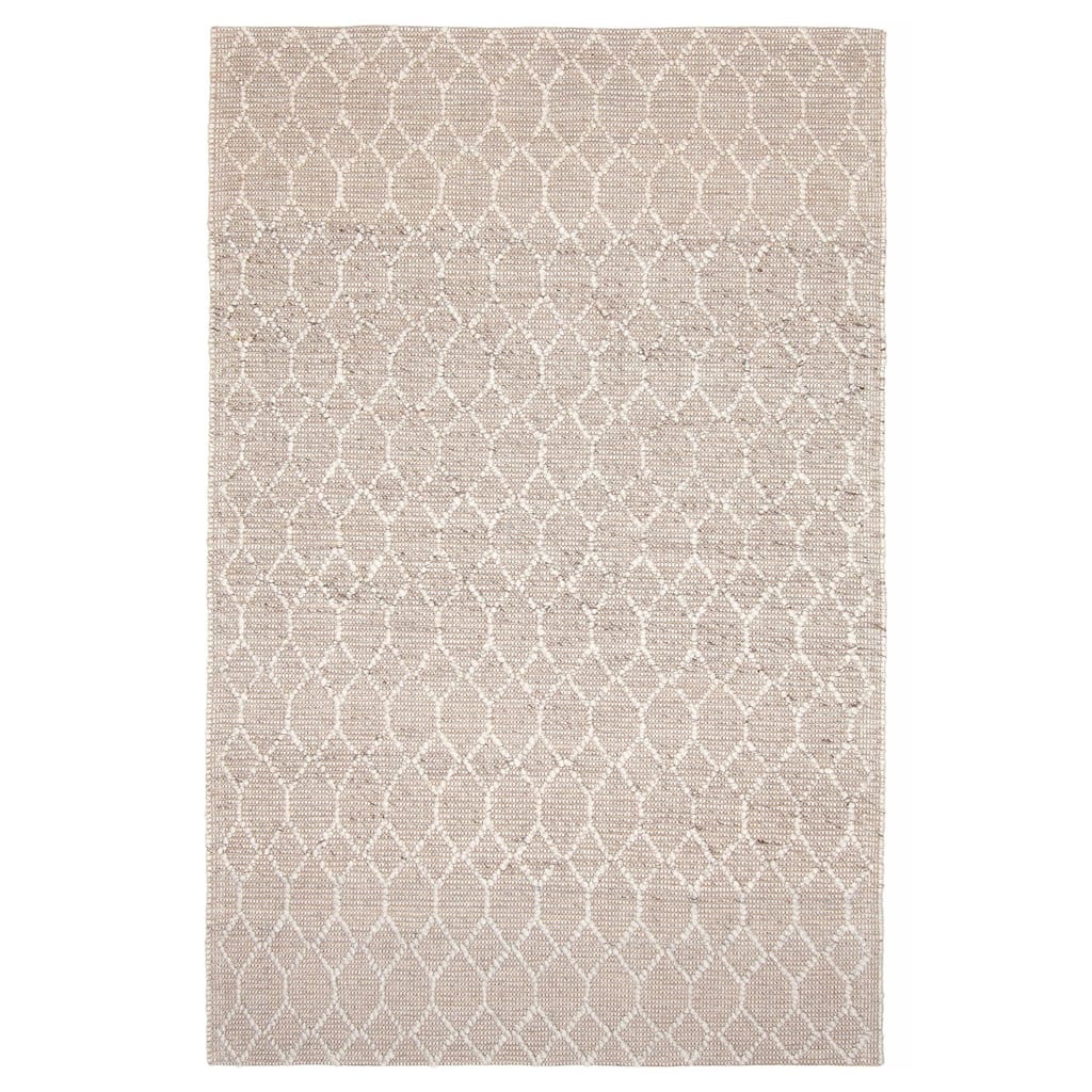 ECARPETGALLERY Braid weave Sienna Brown Wool Rug - 5'1 x 7'10