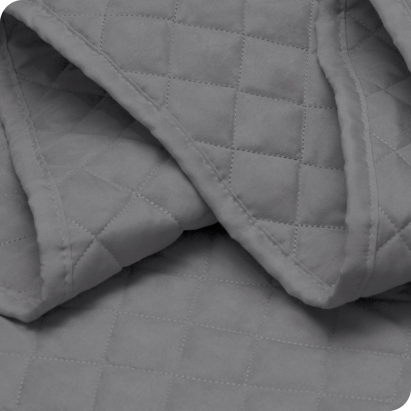 Bare Home Diamond Stitched Lightweight Microfiber Coverlet Set