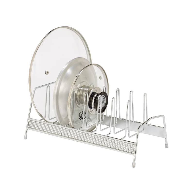 Kitchen Details Chrome Lid Organizer - 13.78" x 6.69" x 5.51"
