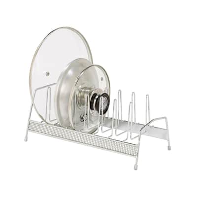Kitchen Details Chrome Lid Organizer - 13.78" x 6.69" x 5.51"
