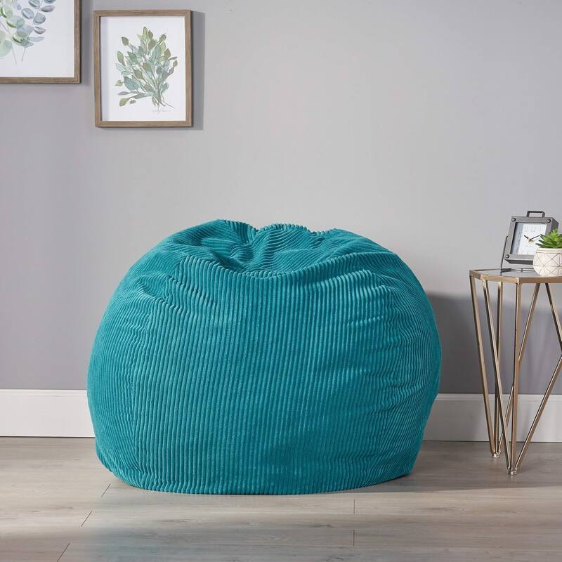 Roomfitters Corduroy Bean Bag Chair with Ultra Soft Cover, Perfect for Reading and Lounging