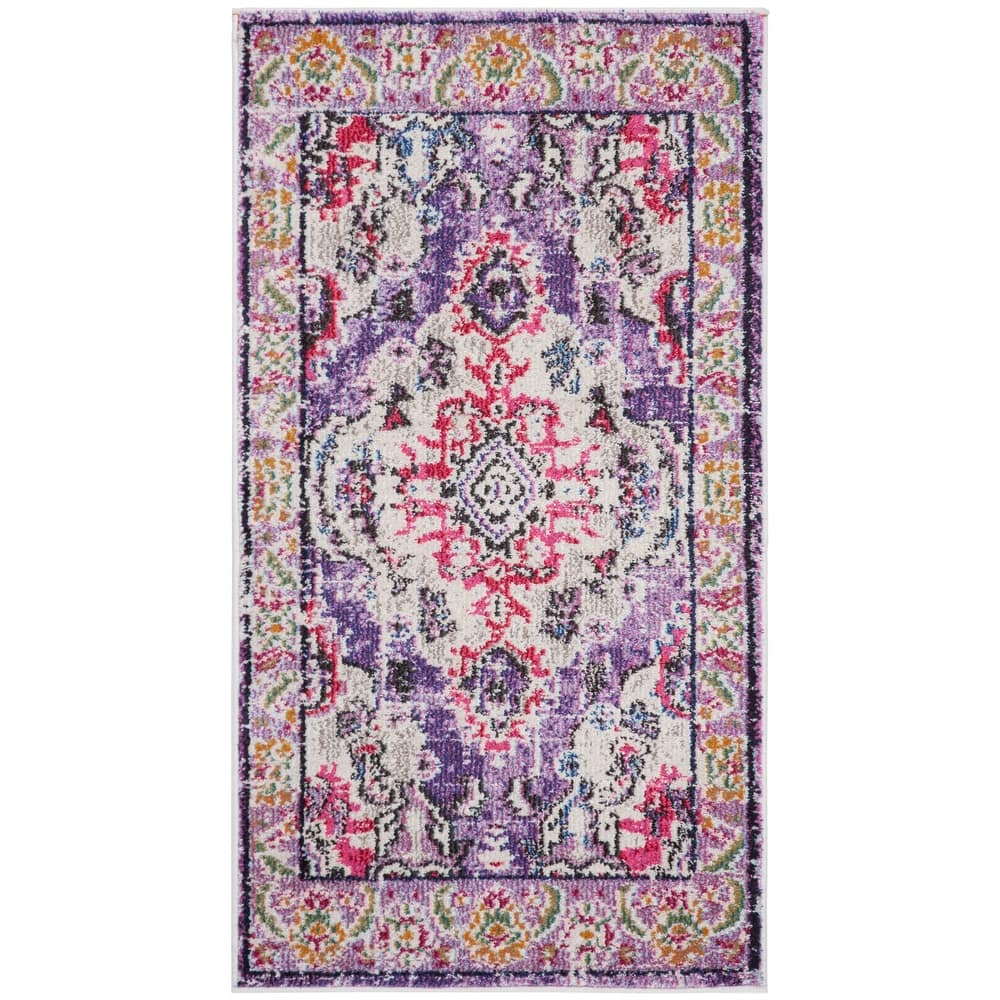 SAFAVIEH Monaco Oceane Boho Medallion Distressed Area Rug