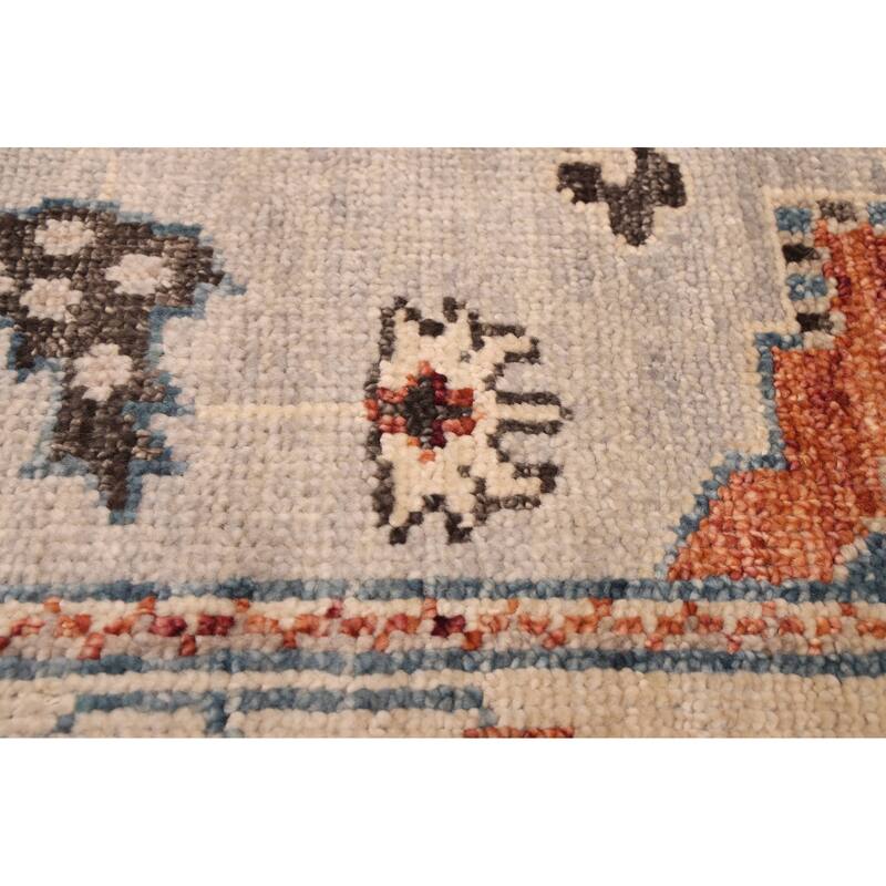 ECARPETGALLERY Hand-knotted Jules Serapi Light Grey Wool Rug - 8'0 x 9'11