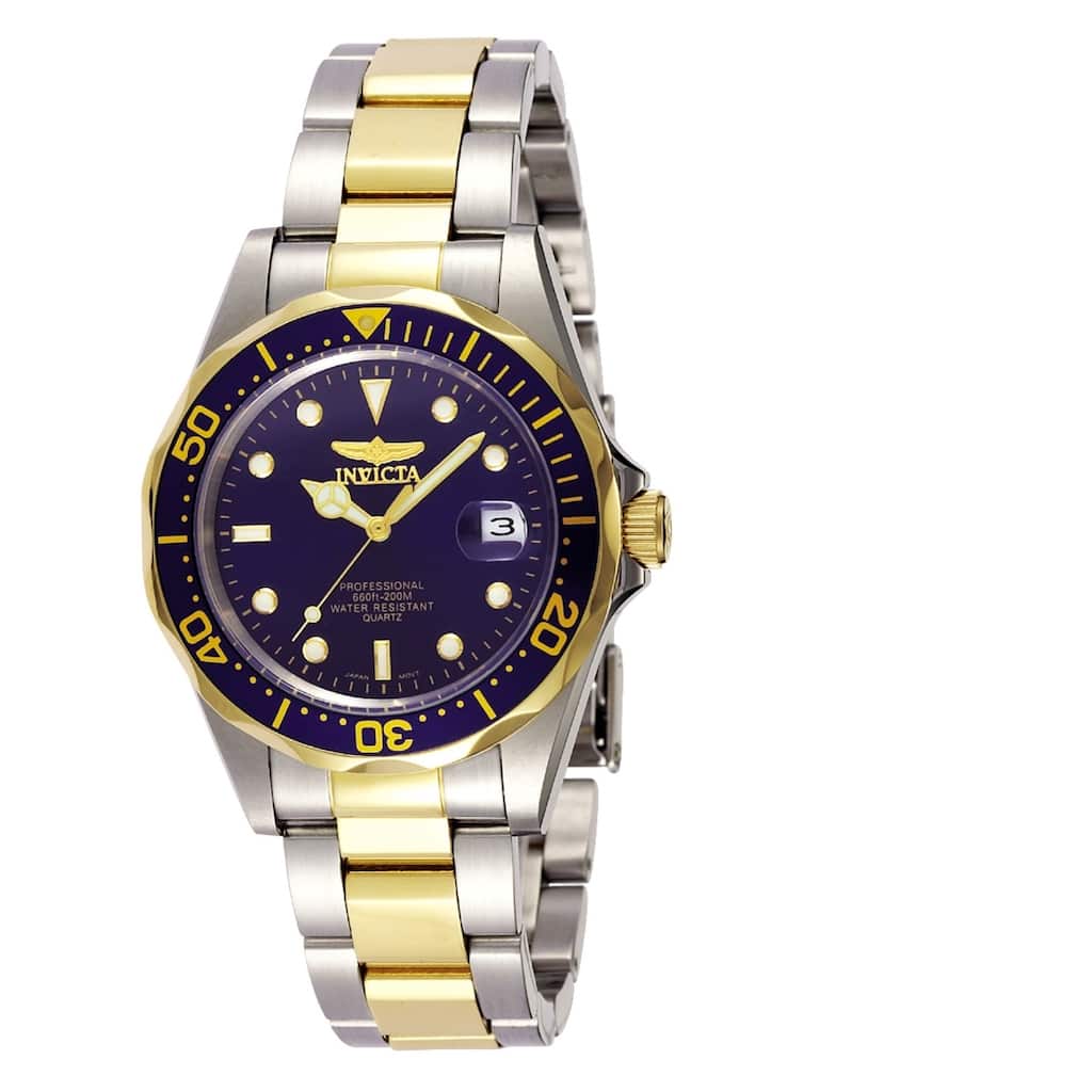 Invicta Men's 8935 Pro Diver Quartz 3 Hand Blue Dial Watch