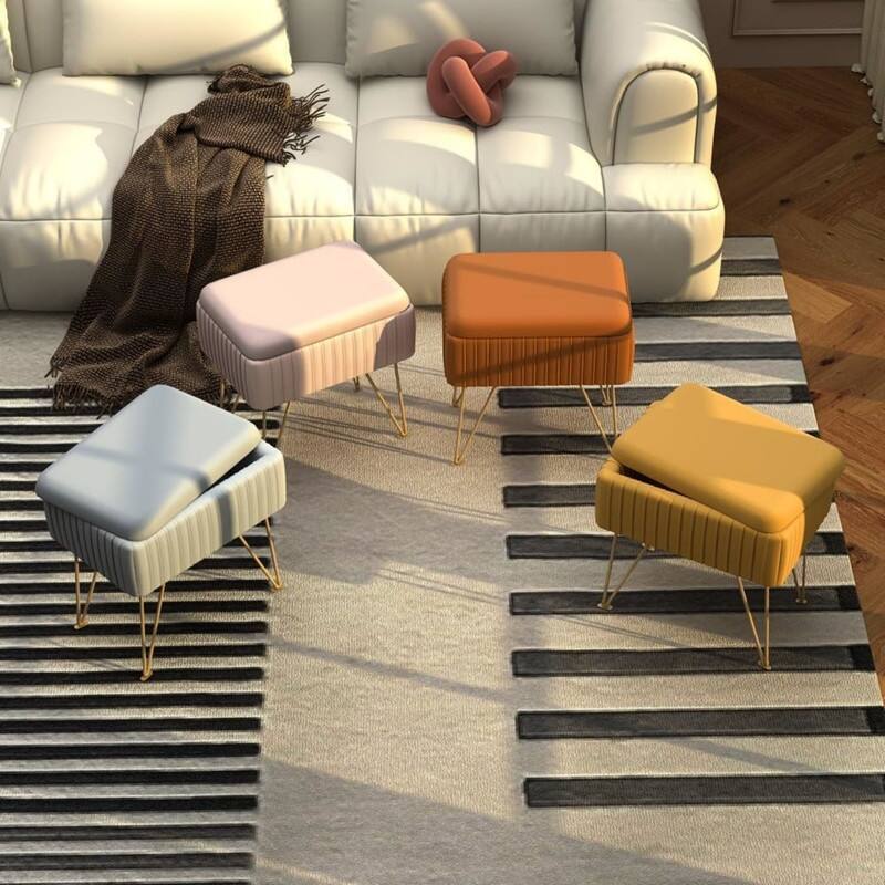 With Storage Small Ottoman