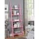 Copper Grove Aubrieta Ladder Bookshelf - Light Pink