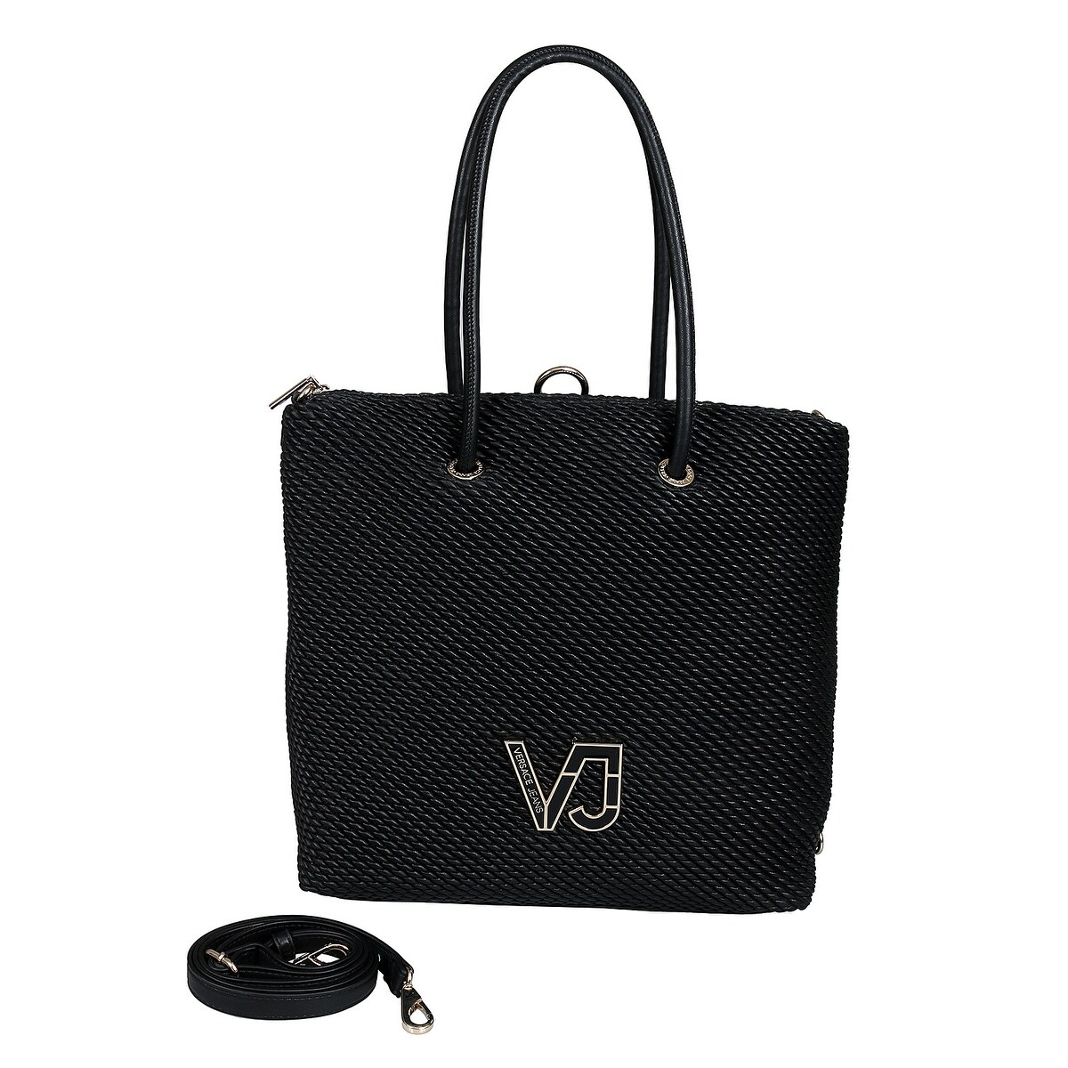 versace black tote