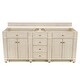 preview thumbnail 3 of 23, James Martin Vanities Bristol 72" Double Vanity, Vintage Vanilla Vintage Vanilla Cabinet Base - No Top