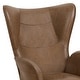 preview thumbnail 63 of 92, Upholstered Wingback Armchair Leisure Accent Chair, Single - 40.55" H x 28.34" W x 33.1" D