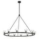preview thumbnail 1 of 8, Aragon 12 Light Matte Black Chandelier