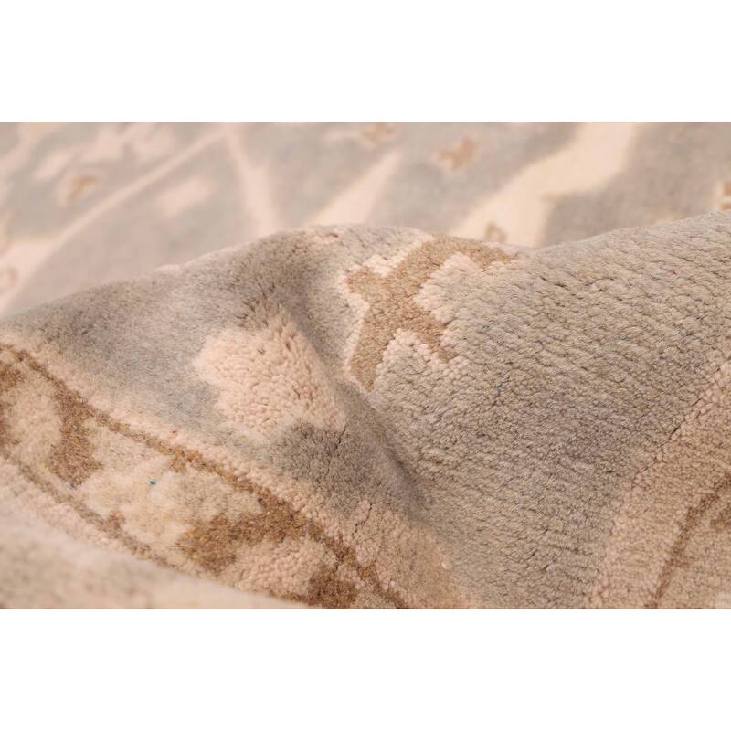 ECARPETGALLERY Hand-knotted Royal Oushak Grey Wool Rug - 8'2 x 10'0